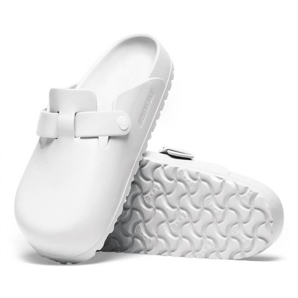 NEW BIRKENSTOCK women's boston eva mules in white - Picture 5 of 6